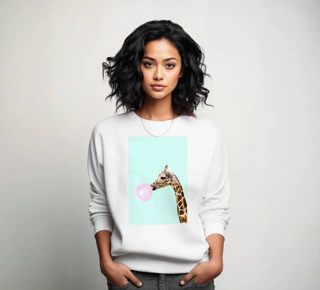 Giraffe felpa da Paul Fuentes Design