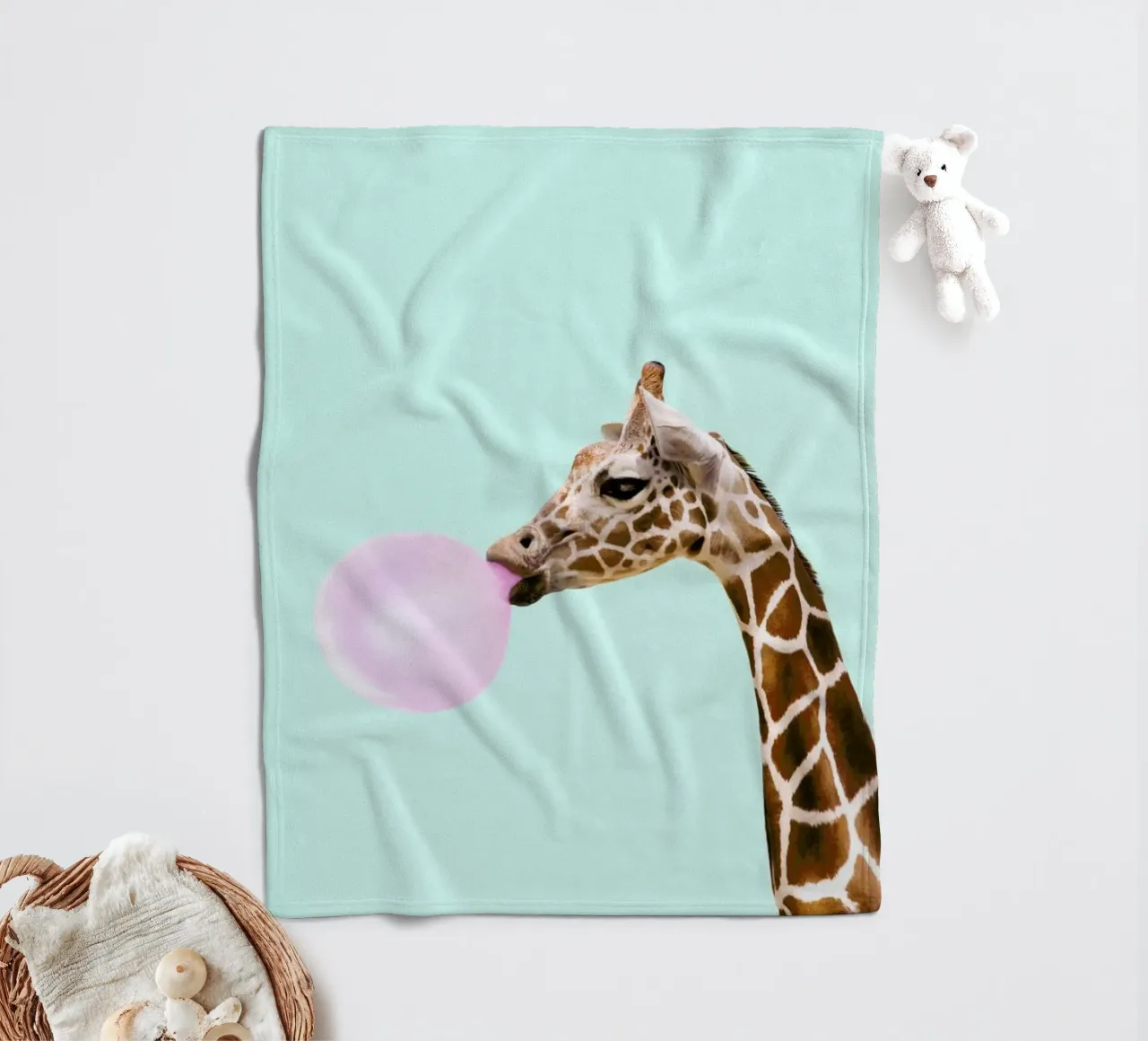 Giraffe Fleecedecke von Paul Fuentes Design