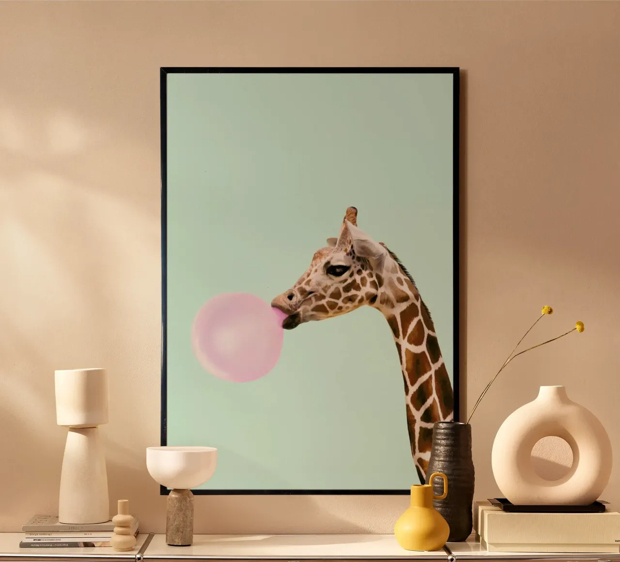 Giraffe poster van Paul Fuentes Design