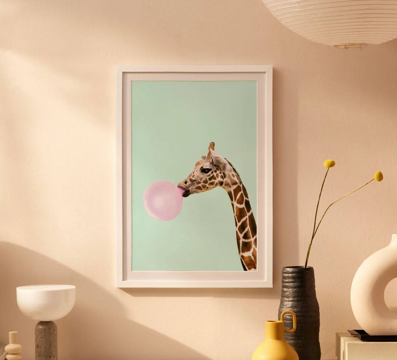 Giraffe Poster von Paul Fuentes Design