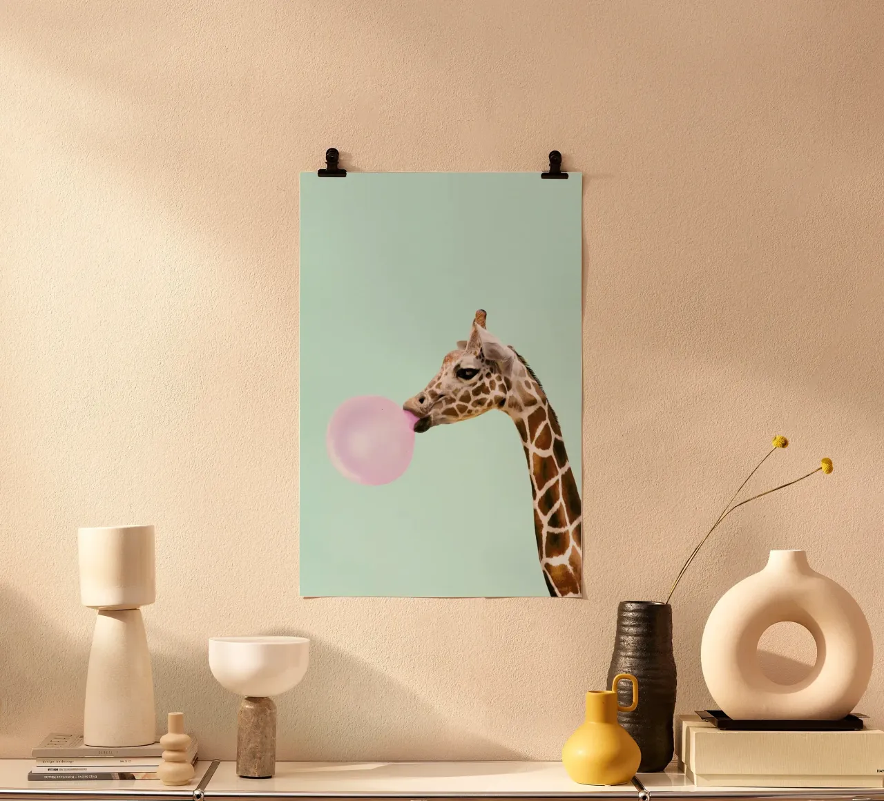 Giraffe poster van Paul Fuentes Design