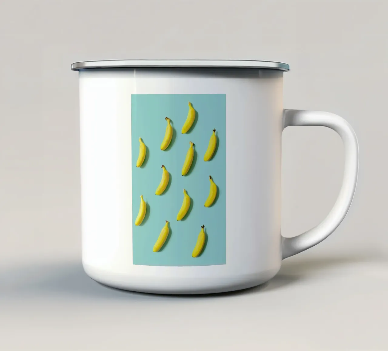 Banane tazza in smalto da Elena Veronese