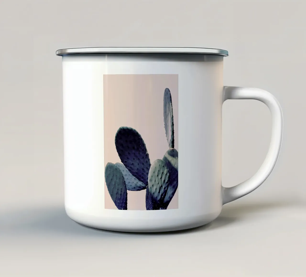 Cactus I tazza in smalto da Elena Veronese