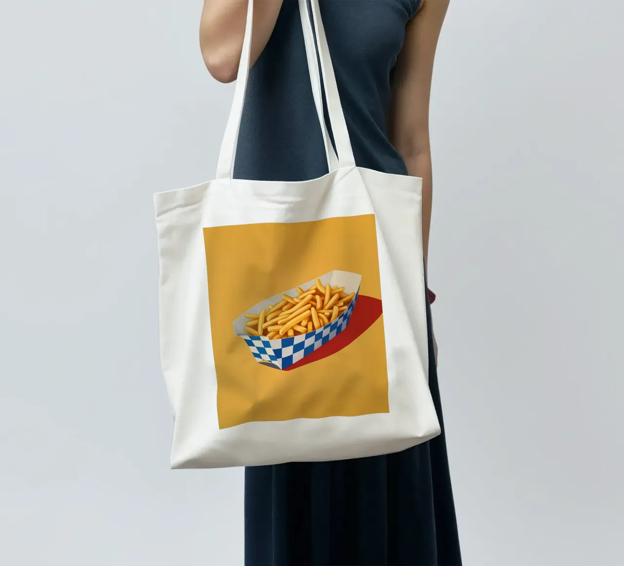 Snack di patatine fritte croccanti borsa in juta da Carinaprint