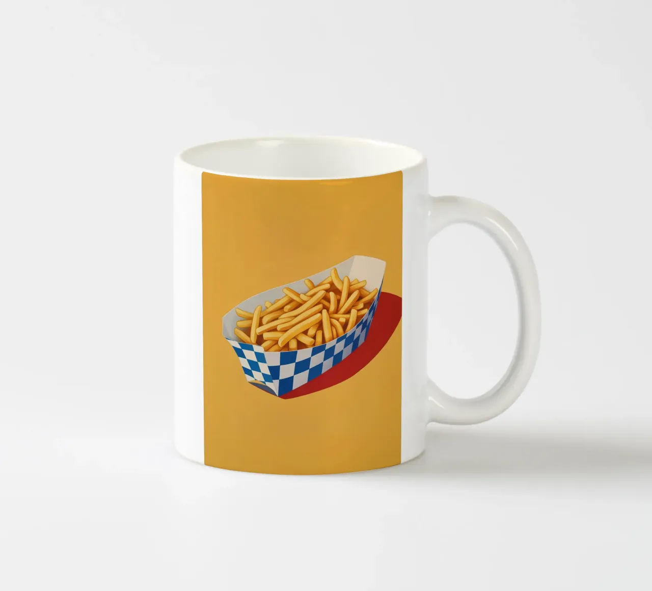 Snack di patatine fritte croccanti tazza in ceramica da Carinaprint