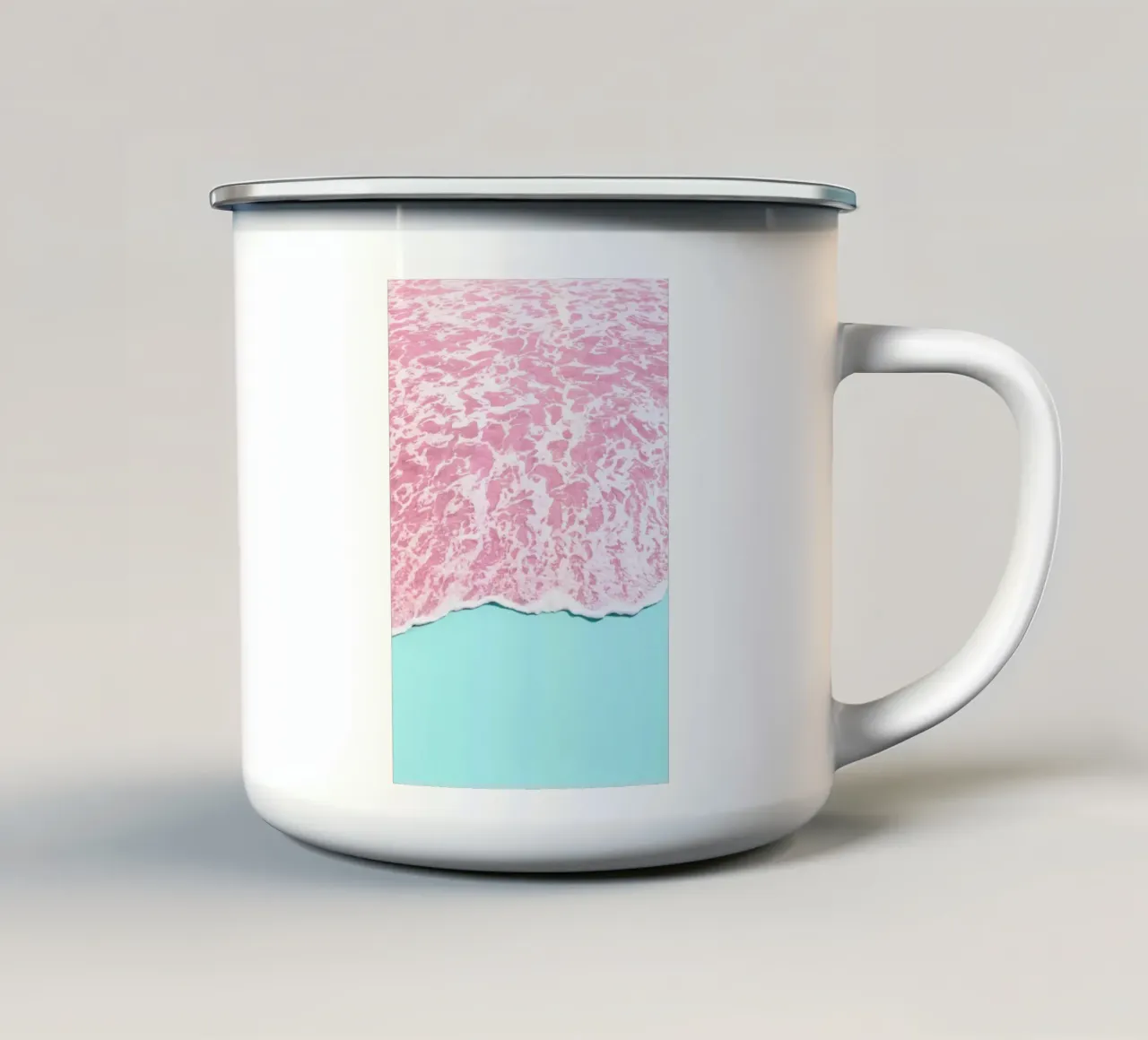 Pink Sea tazza in smalto da Paul Fuentes Design