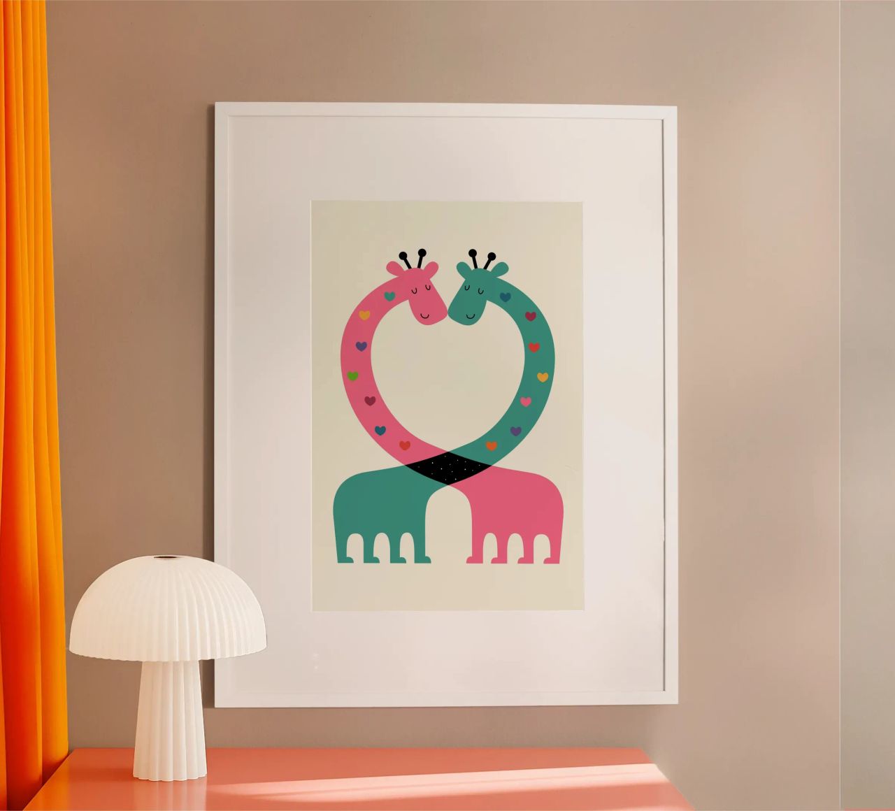 L'amour avec le cœur poster de Andy Westface