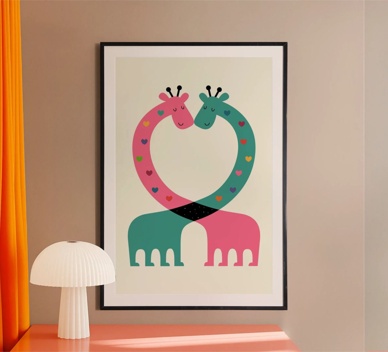 L'amour avec le cœur poster de Andy Westface