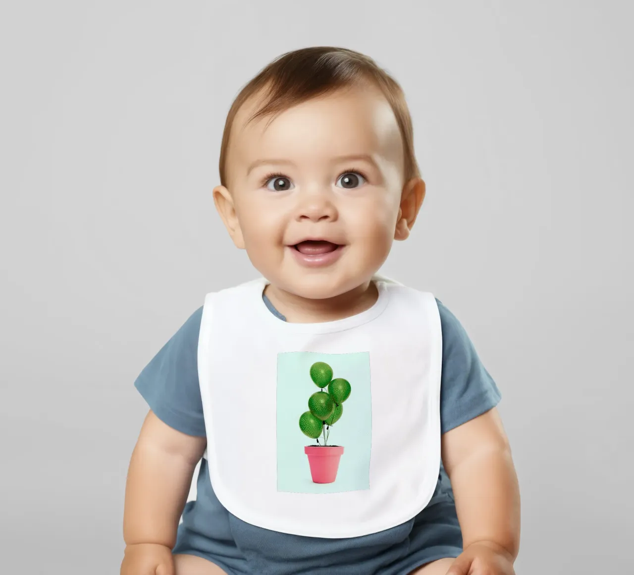 Cactus Balloon bavaglino da Paul Fuentes Design
