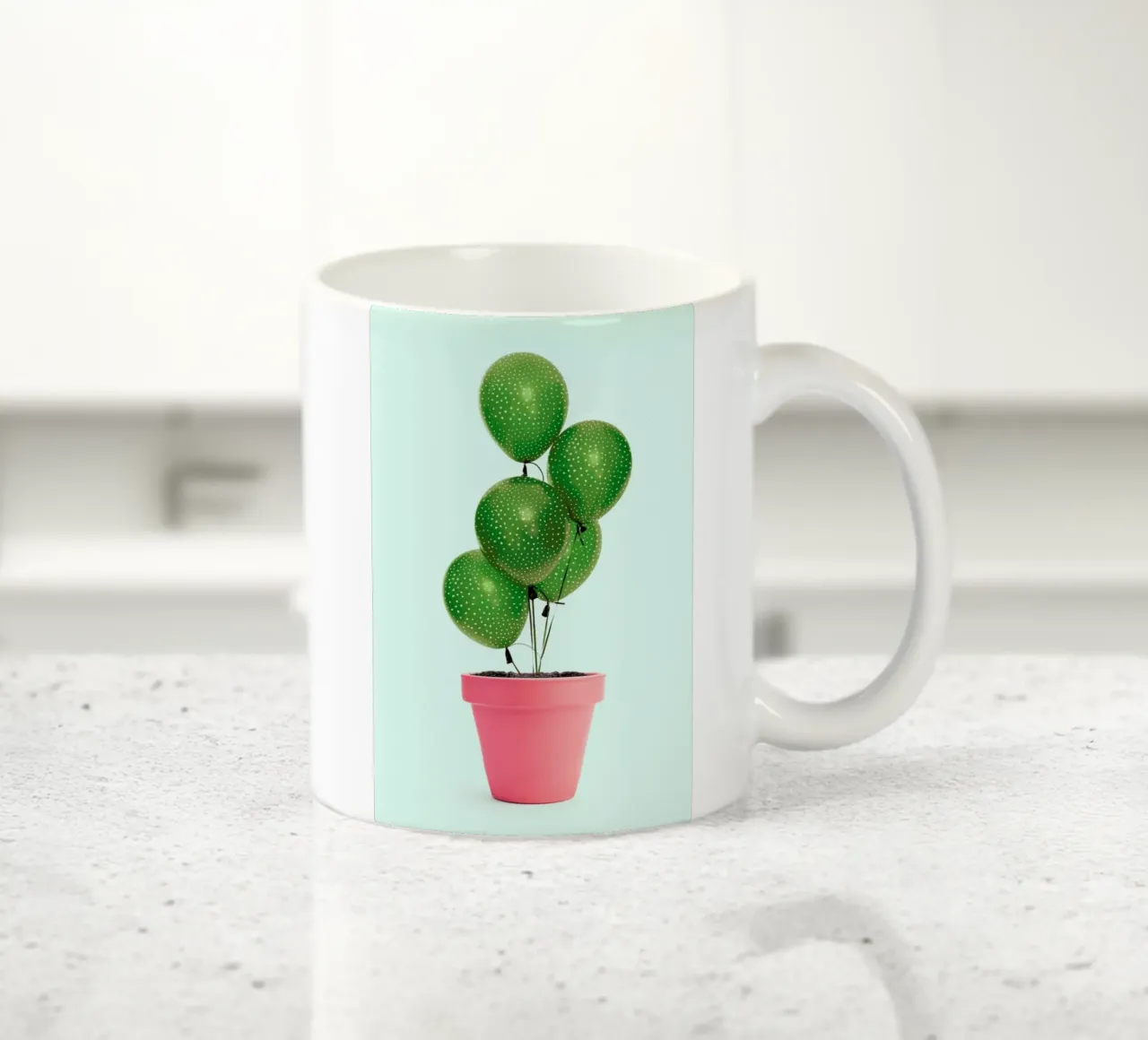 Cactus Balloon tazza in ceramica da Paul Fuentes Design
