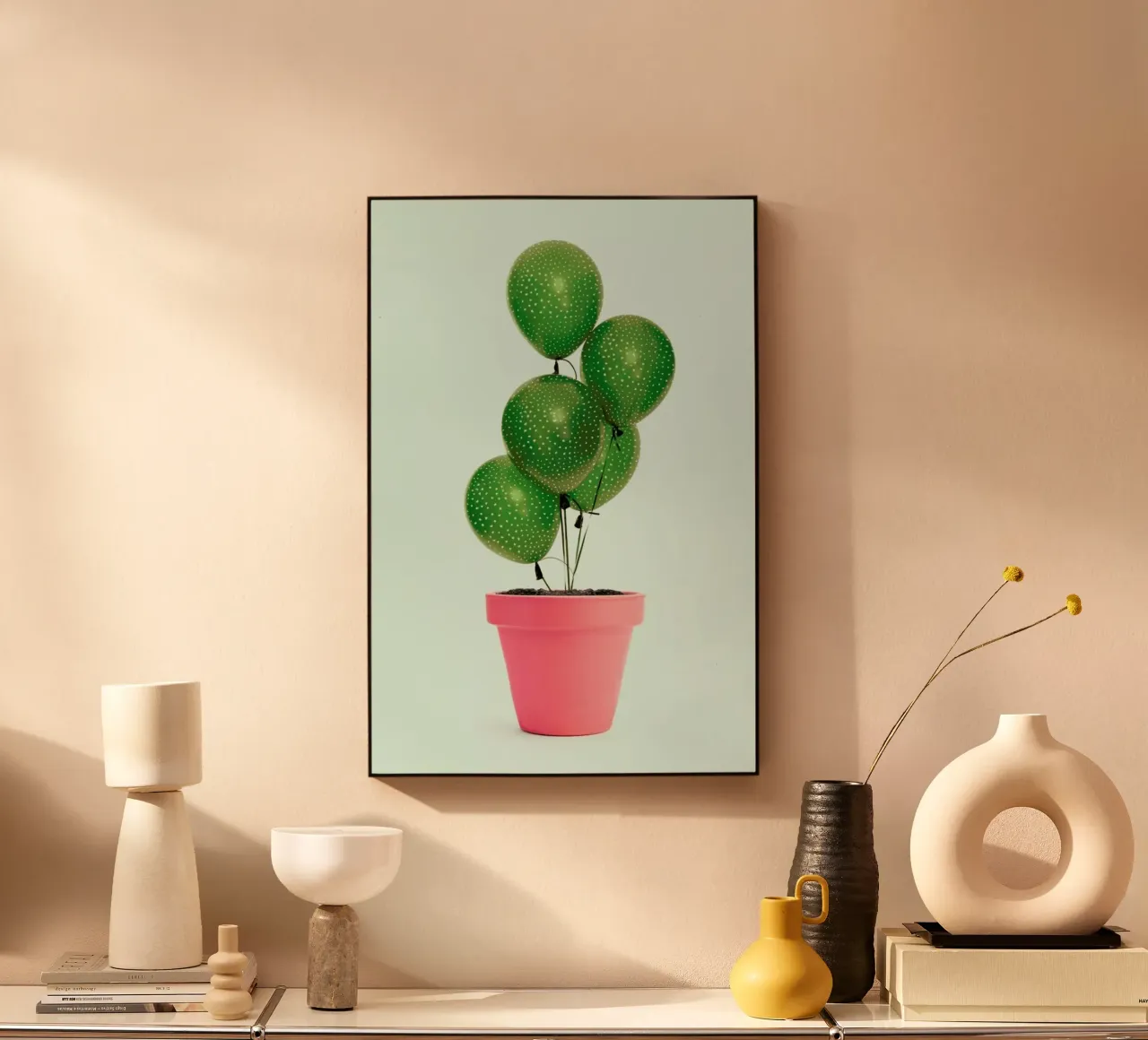 Cactus Balloon acrylic glass by Paul Fuentes Design