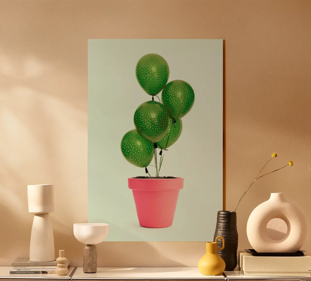 Cactus Balloon acrylic glass by Paul Fuentes Design