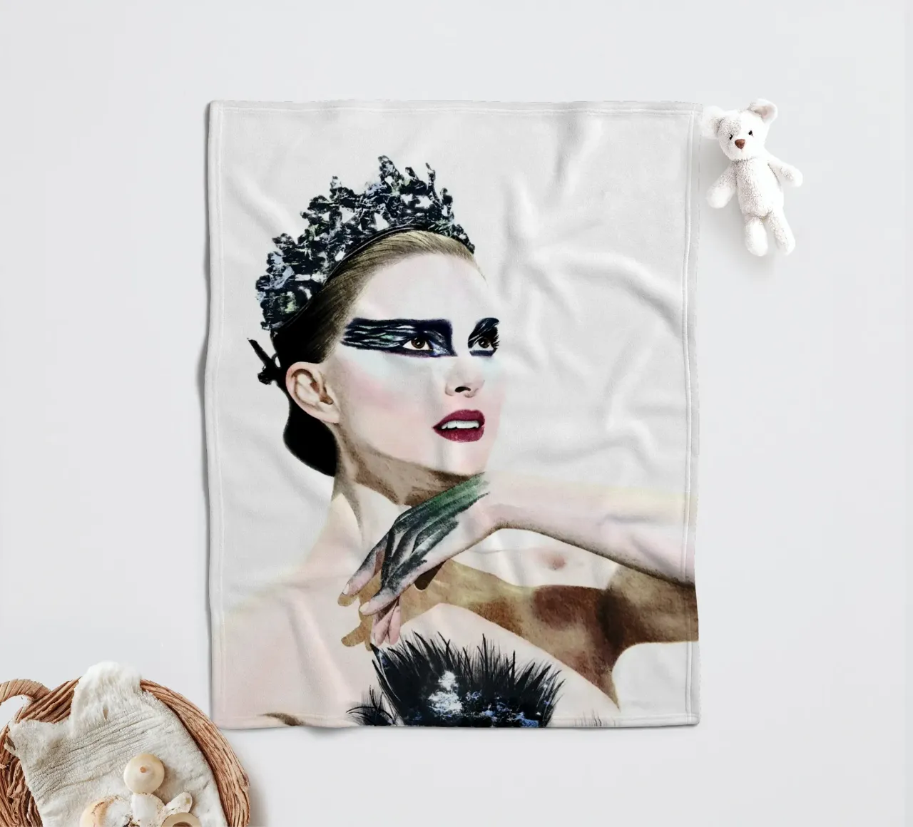 Black Swan coperta in pile da heiyoum
