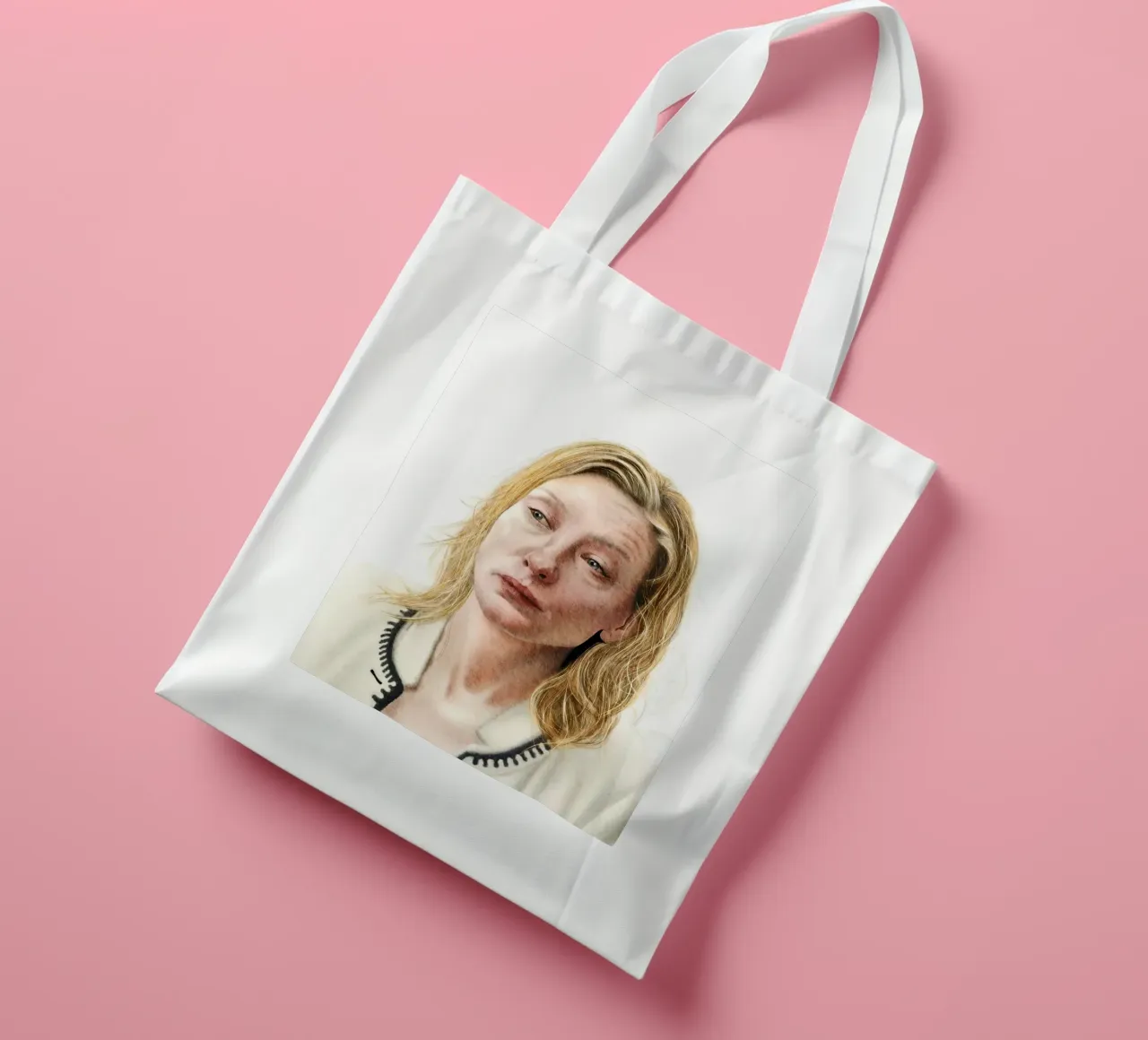 Blue Jasmine jute draagtas van heiyoum