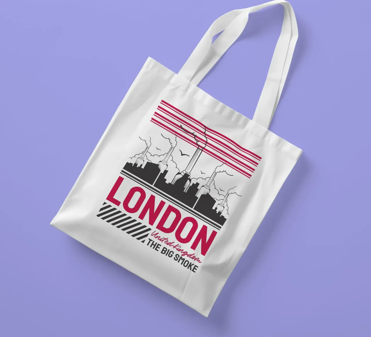 London art design tote bag by rivariahill