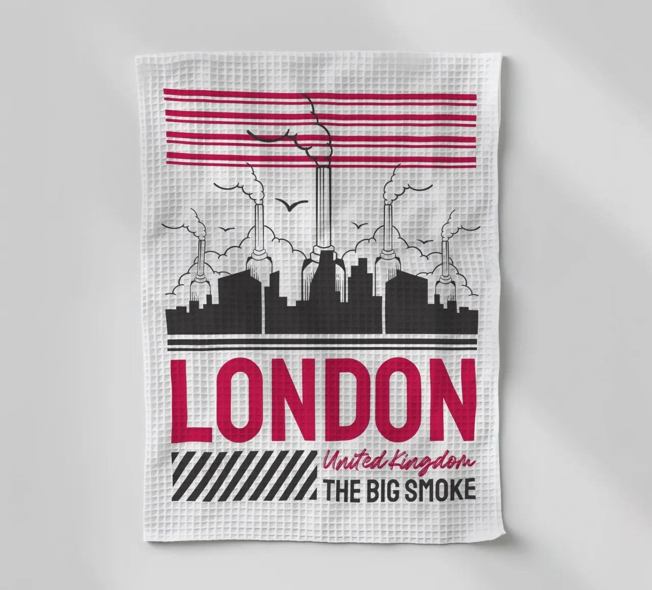 Londres art design torchon de rivariahill