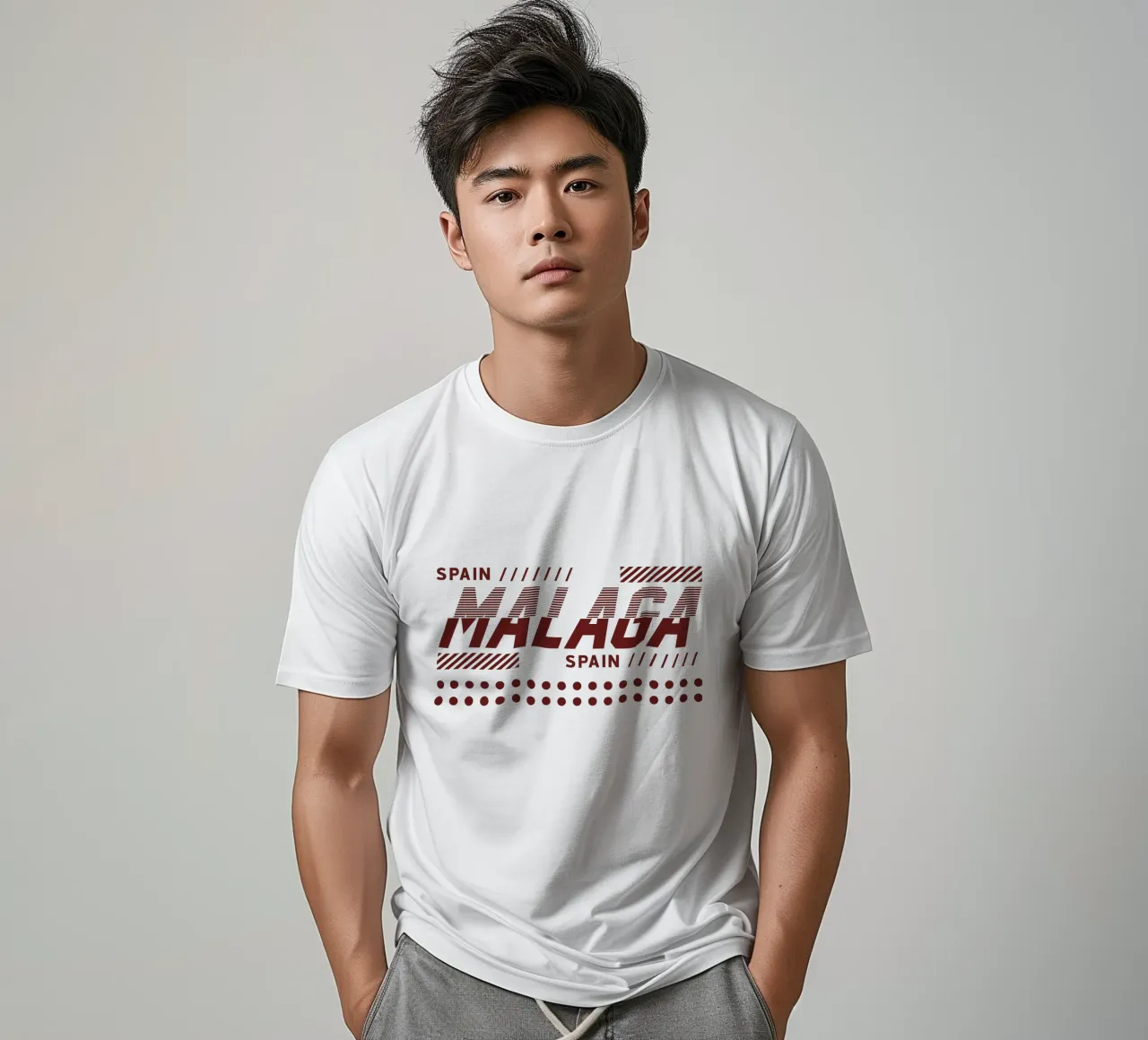 Spain-Malaga classic art design t-shirt by rivariahill