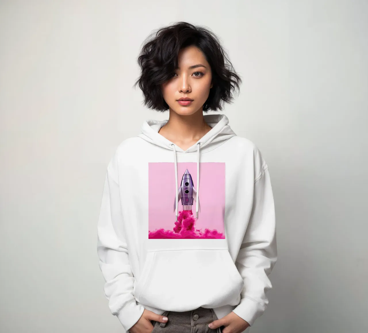Rocket felpa con cappuccio da Paul Fuentes Design
