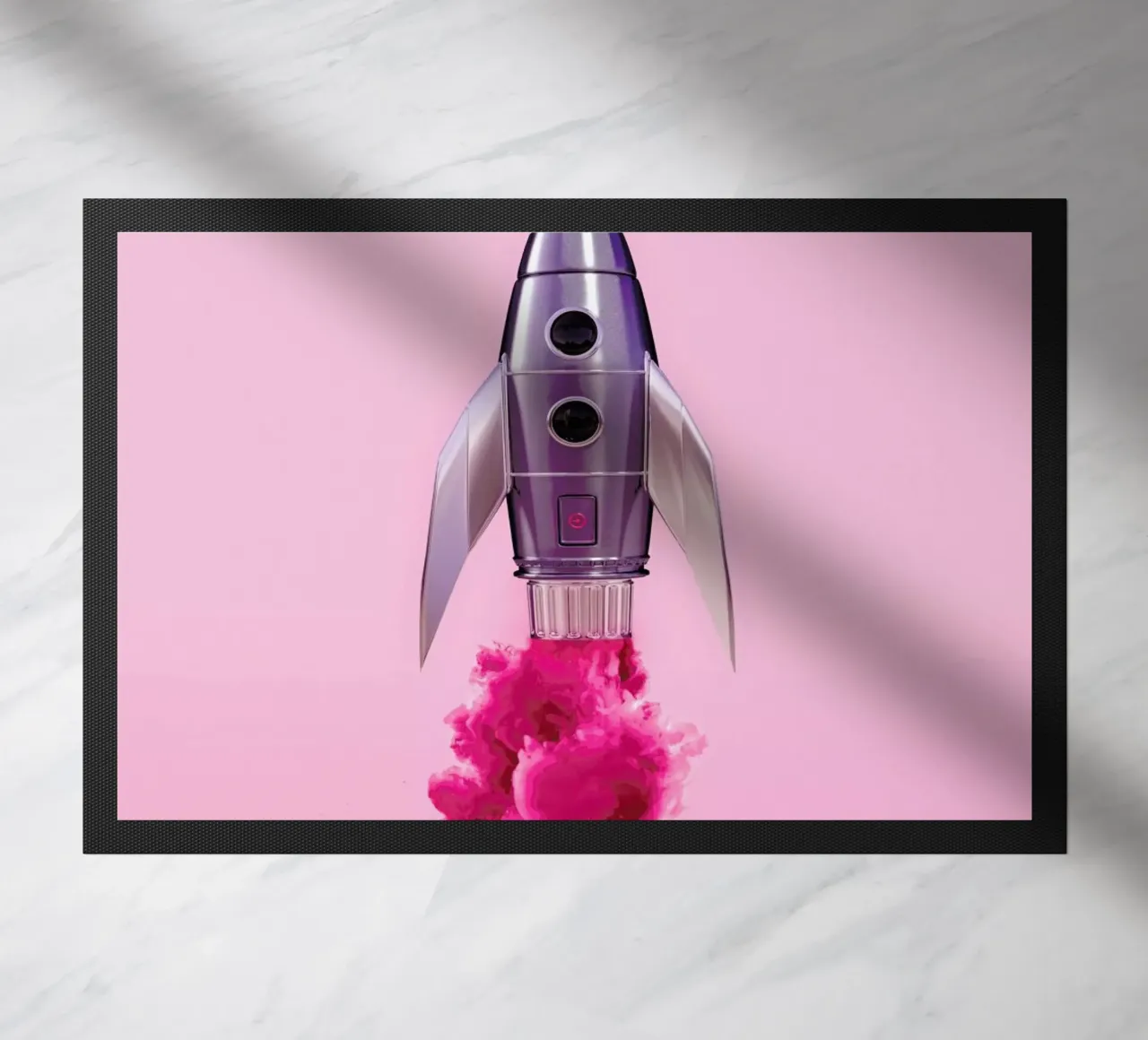 Rocket doormat by Paul Fuentes Design