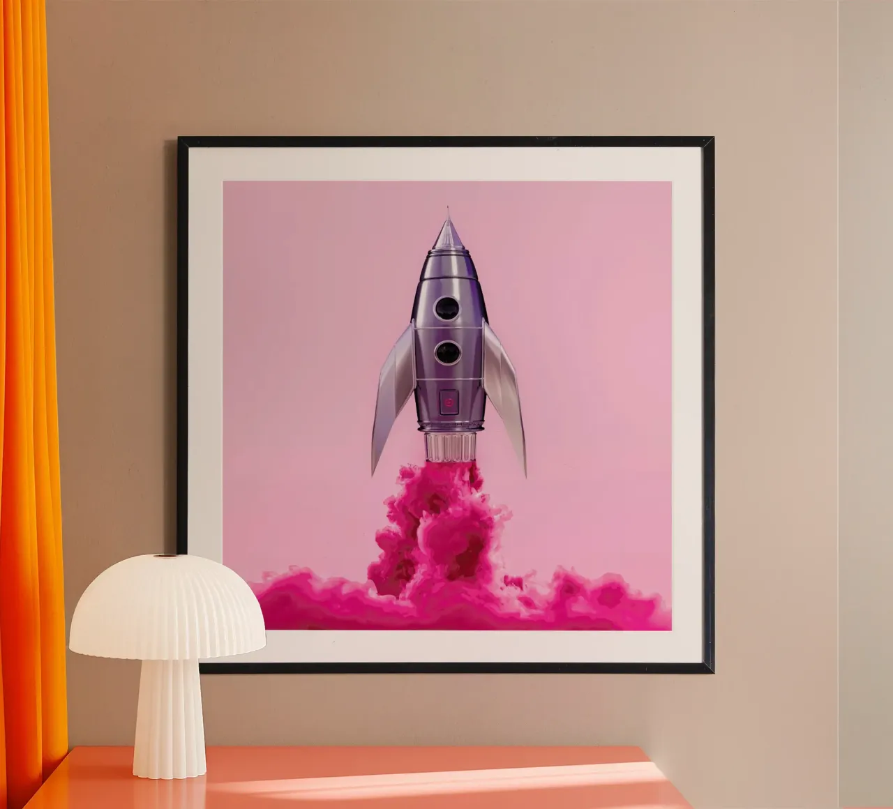 Rocket poster by Paul Fuentes Design