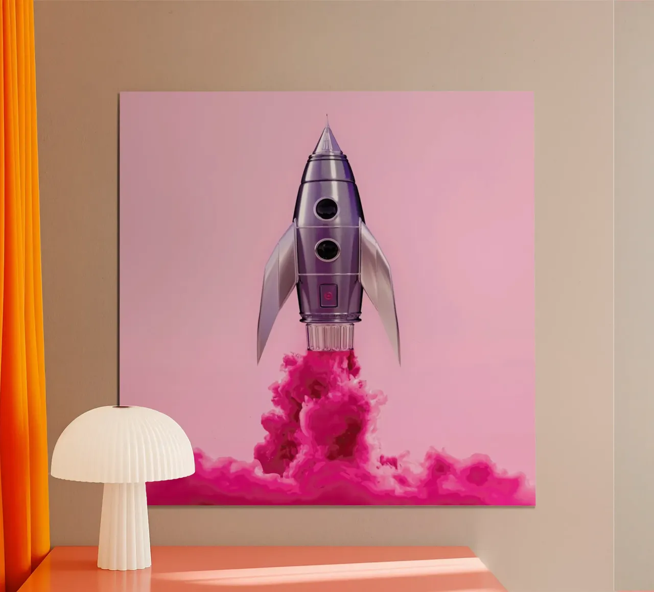 Rocket poster by Paul Fuentes Design