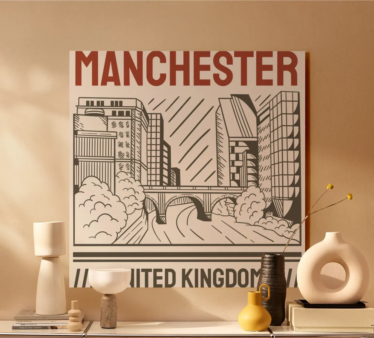 Regno Unito-Manchester design artistico classico alluminio dibond da rivariahill