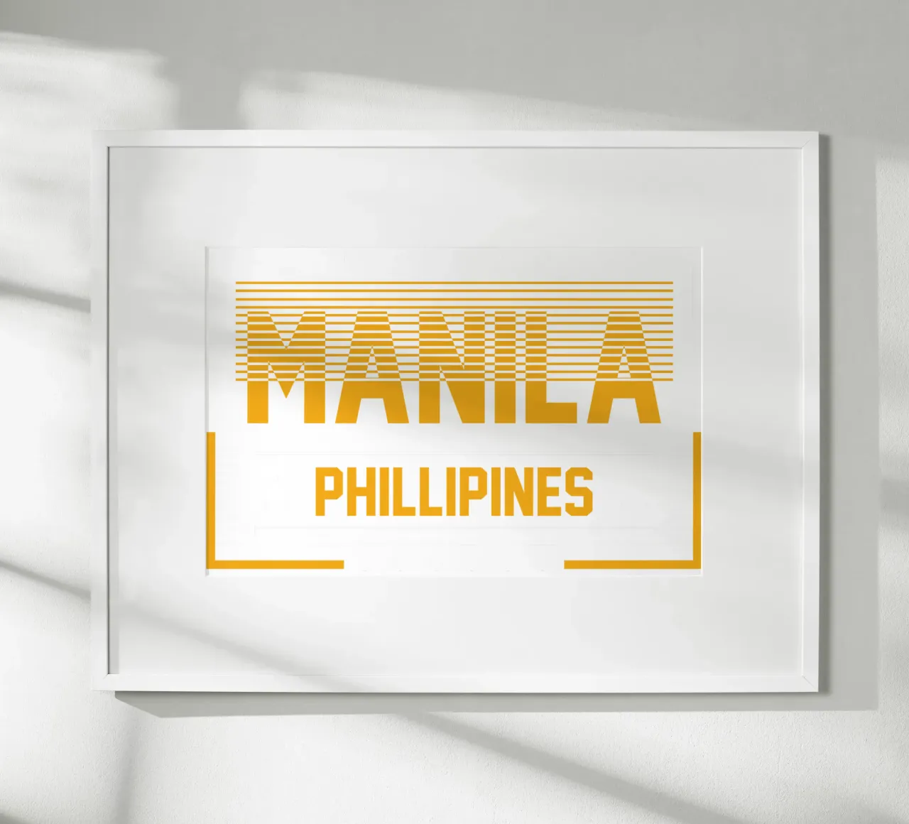 Manila-Fillipine design artistico classico poster con telaio in legno da rivariahill