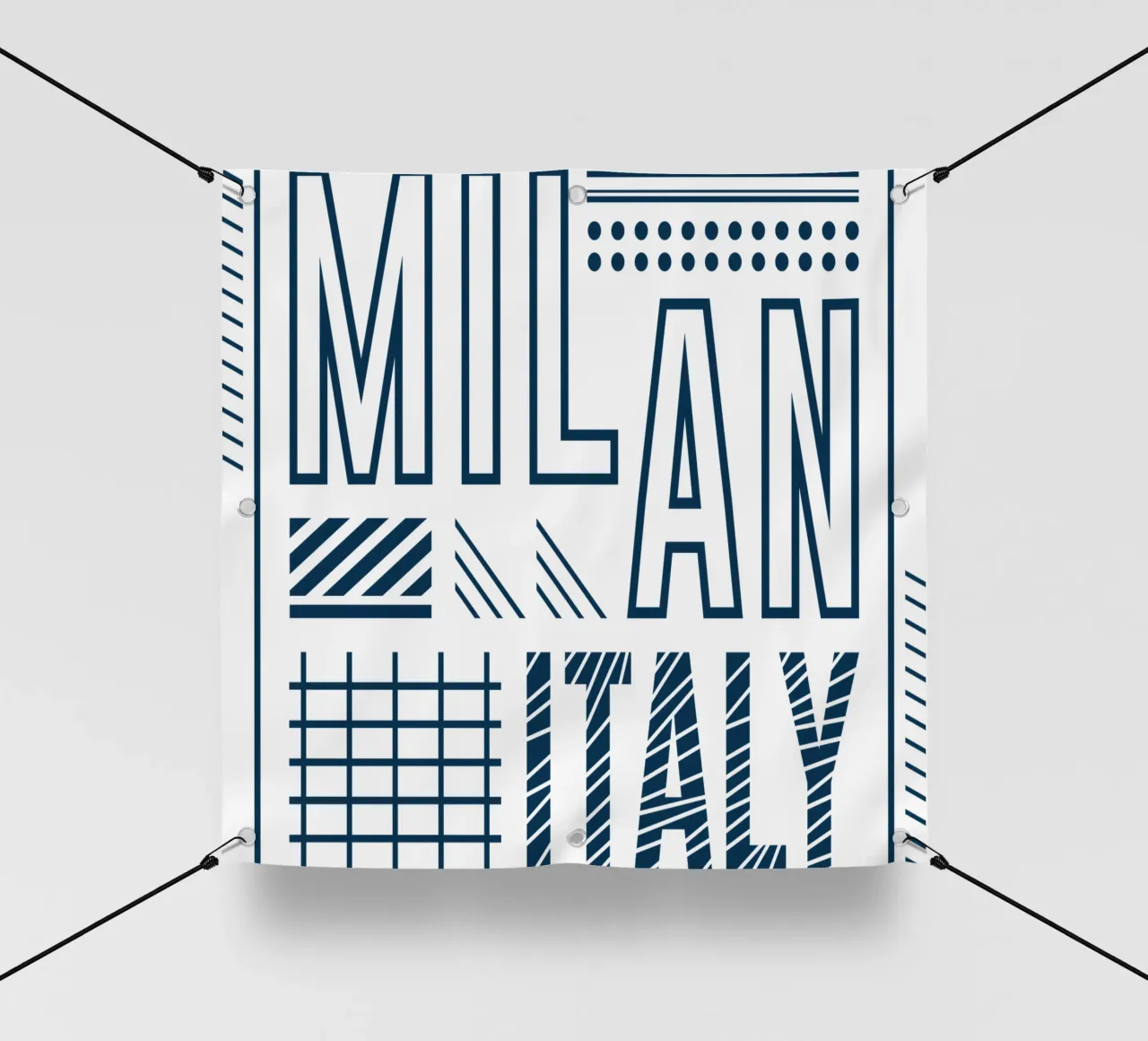 Mailand-Italienisches klassisches Kunstdesign PVC Plane von rivariahill