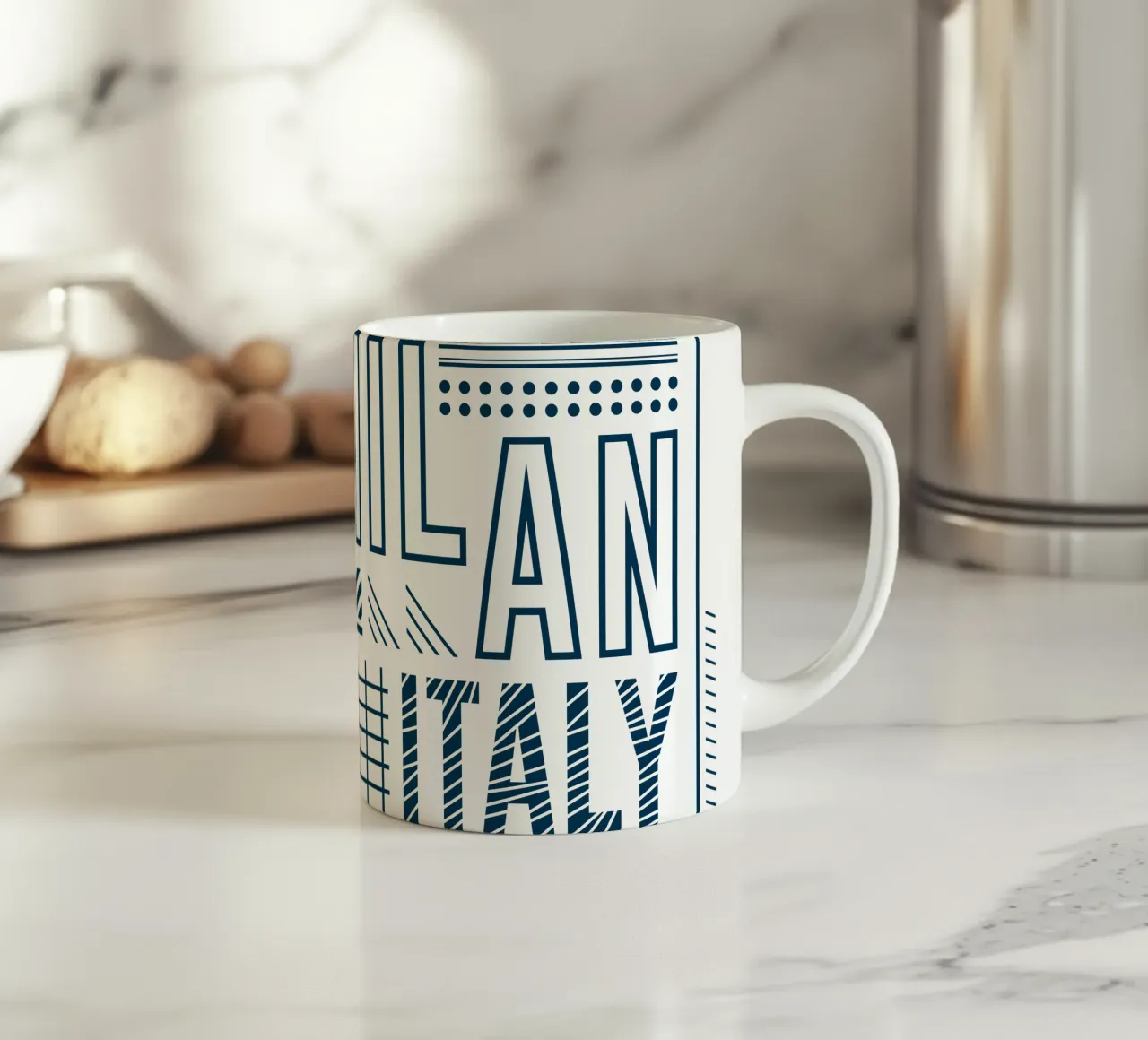 Mailand-Italienisches klassisches Kunstdesign Keramik Tasse von rivariahill