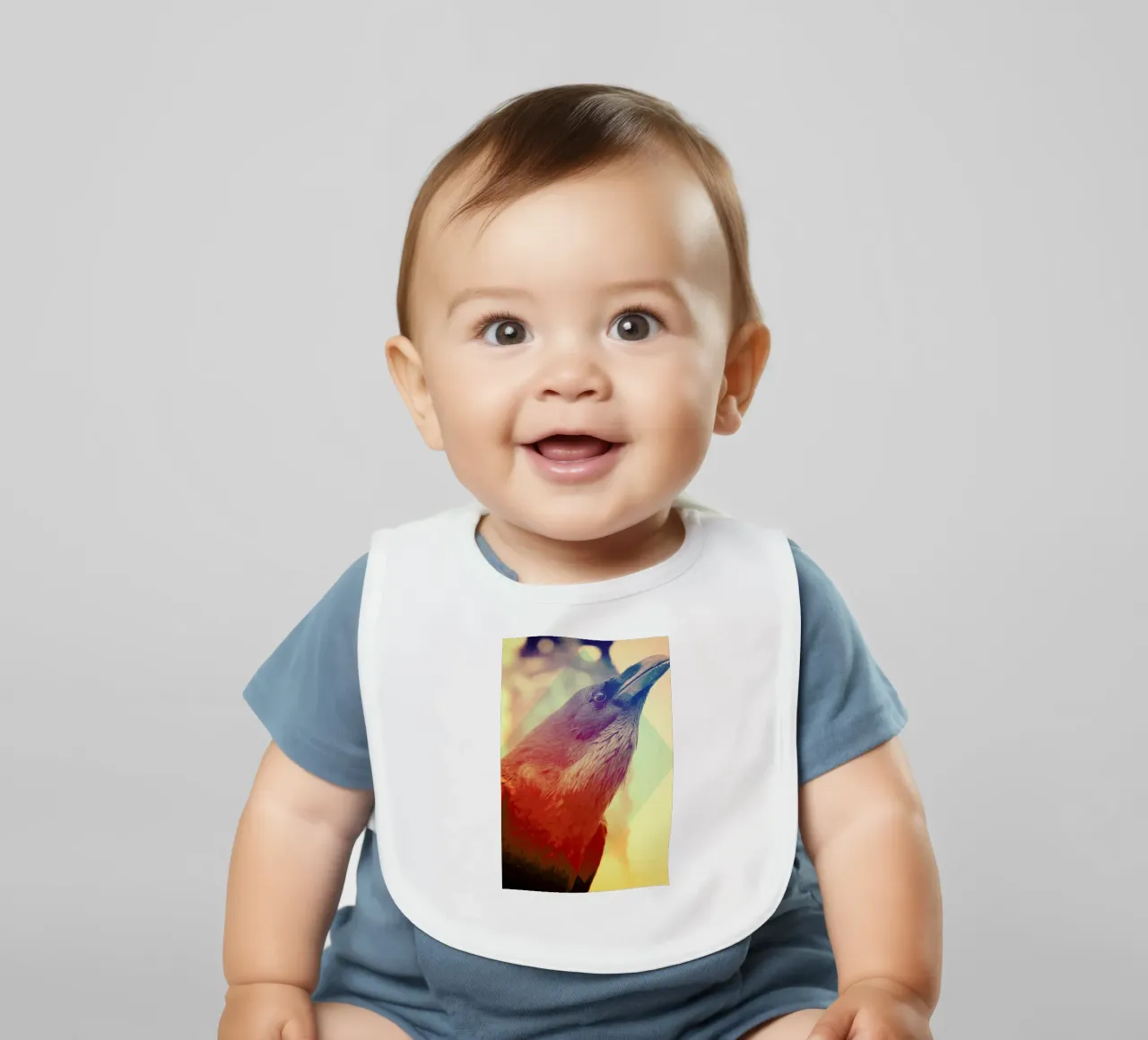 Crow Babylätzchen von Victorsbeard