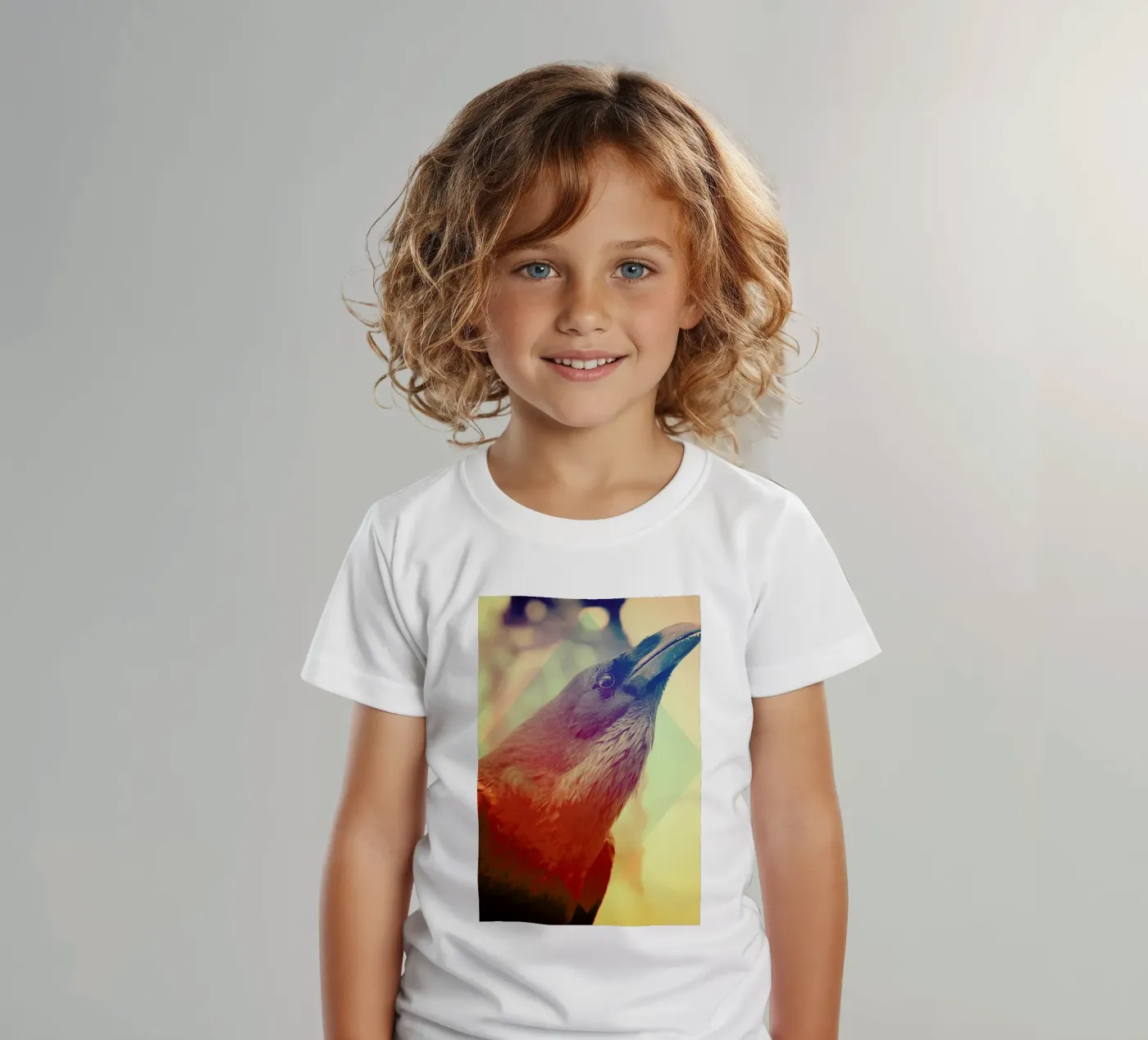 Crow kinder t-shirt van Victorsbeard