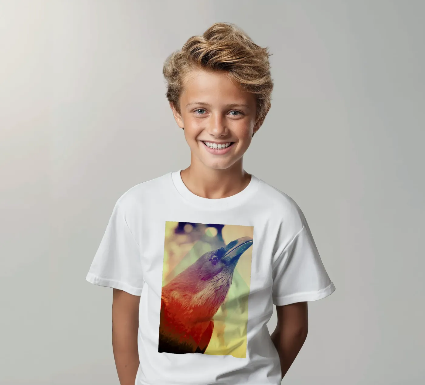 Crow kinder t-shirt van Victorsbeard