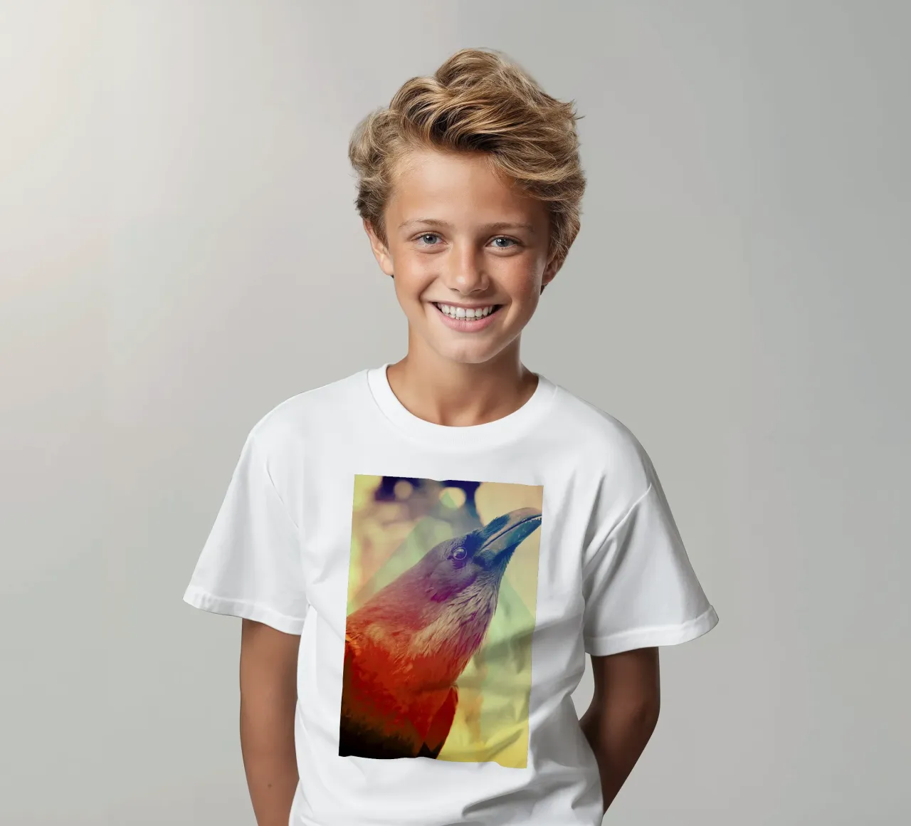 Crow kinder t-shirt van Victorsbeard