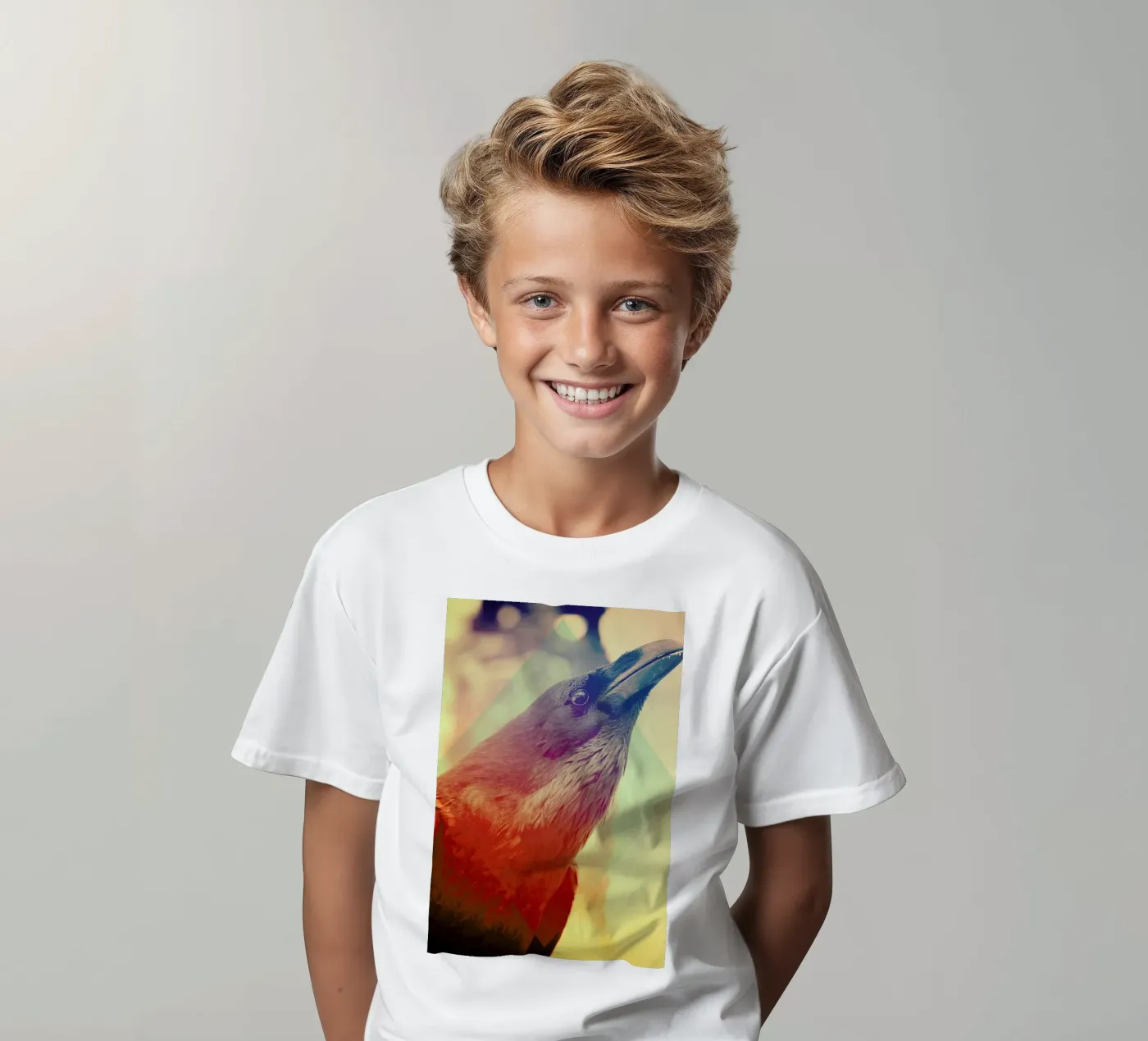 Crow kinder t-shirt van Victorsbeard