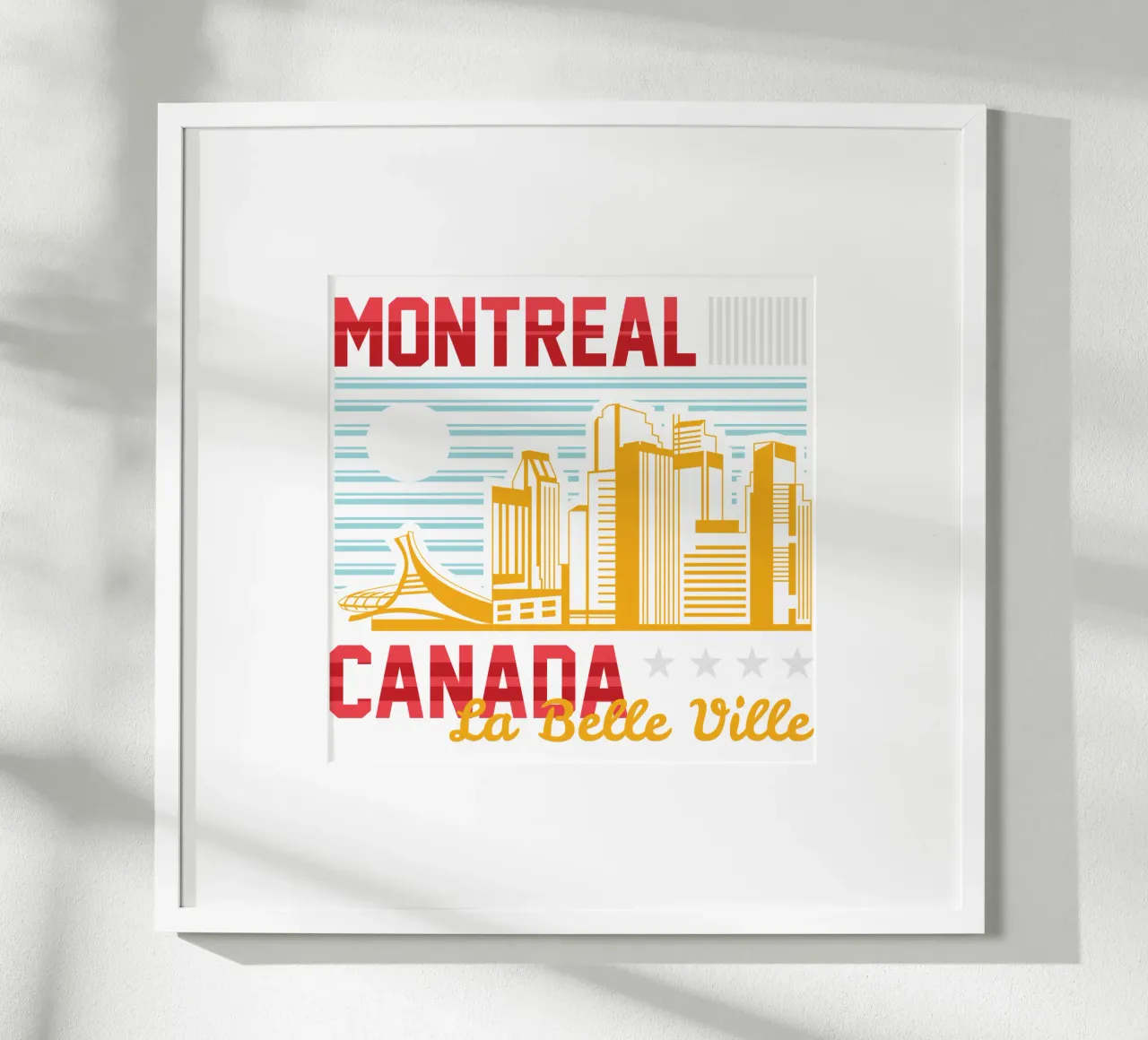 Montreal-Canada La Belle Ville design artistico classico poster da rivariahill