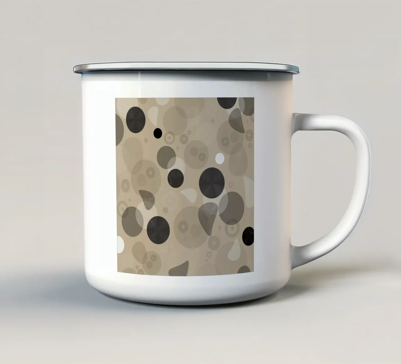 Weightless enamel mug by Angelo Cerantola