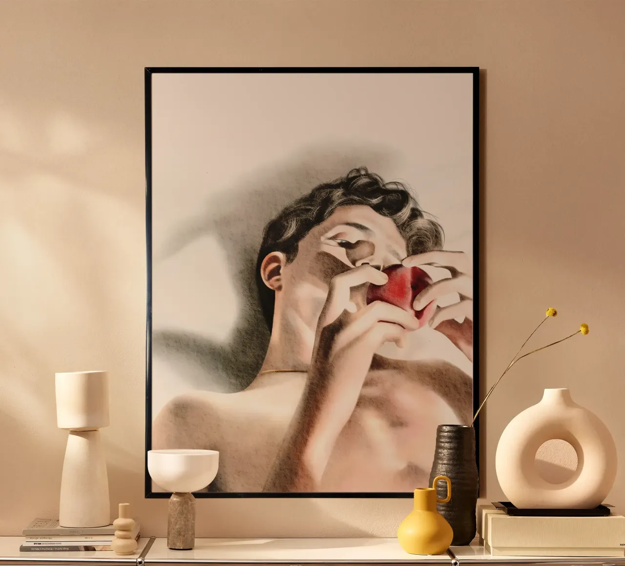 Call Me by Your Name poster con telaio in legno da heiyoum
