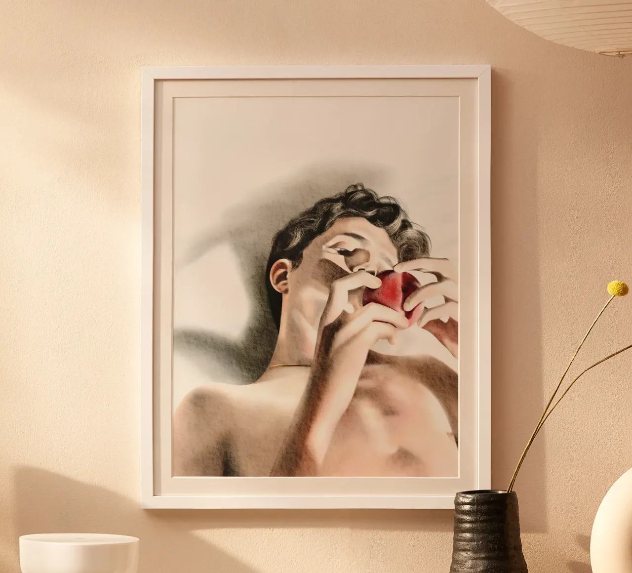 Call Me by Your Name poster con telaio in legno da heiyoum