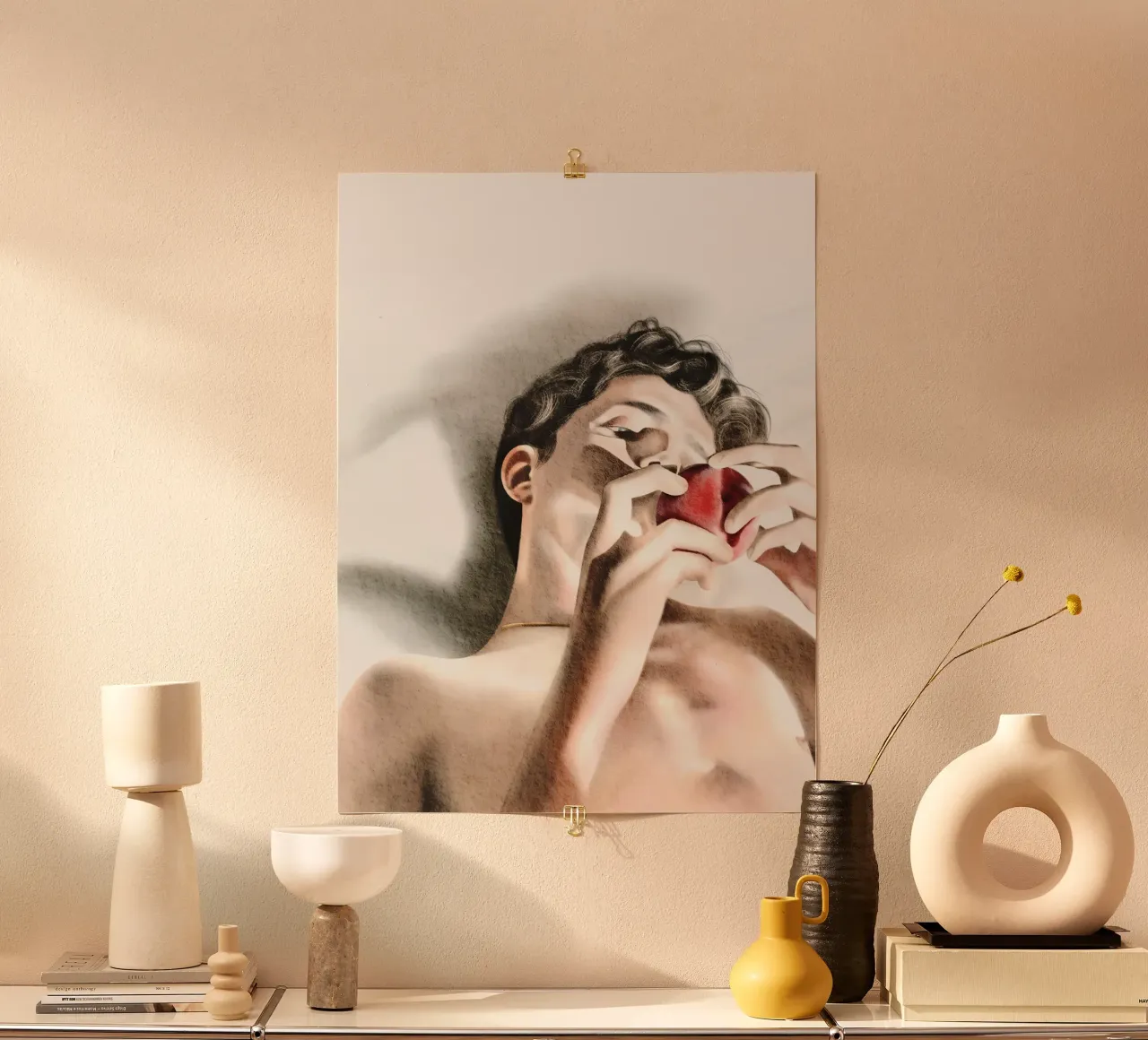 Call Me by Your Name poster con telaio in legno da heiyoum