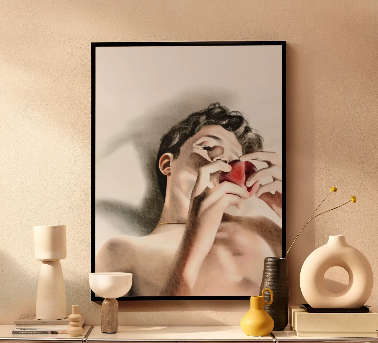 Call Me by Your Name poster con telaio in legno da heiyoum