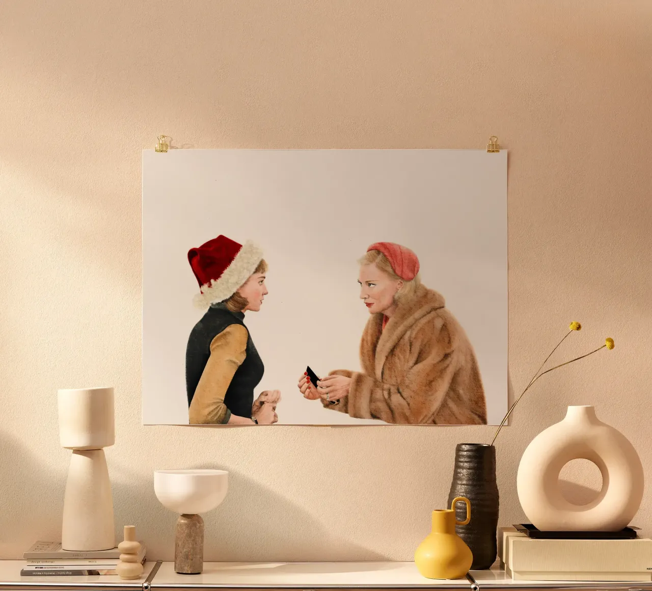 Carol poster con telaio in alluminio da heiyoum