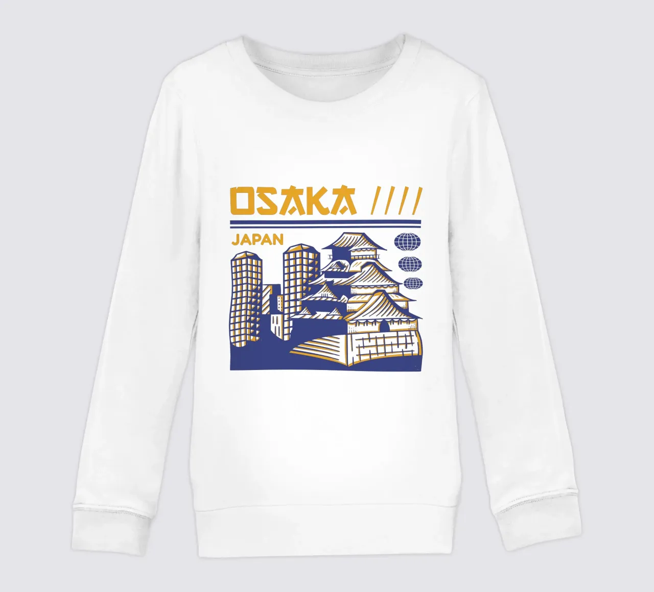 Osaka-Giappone design classico felpa bambino da rivariahill