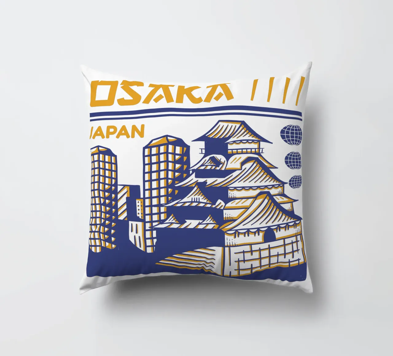 Osaka-Giappone design classico cuscino da rivariahill