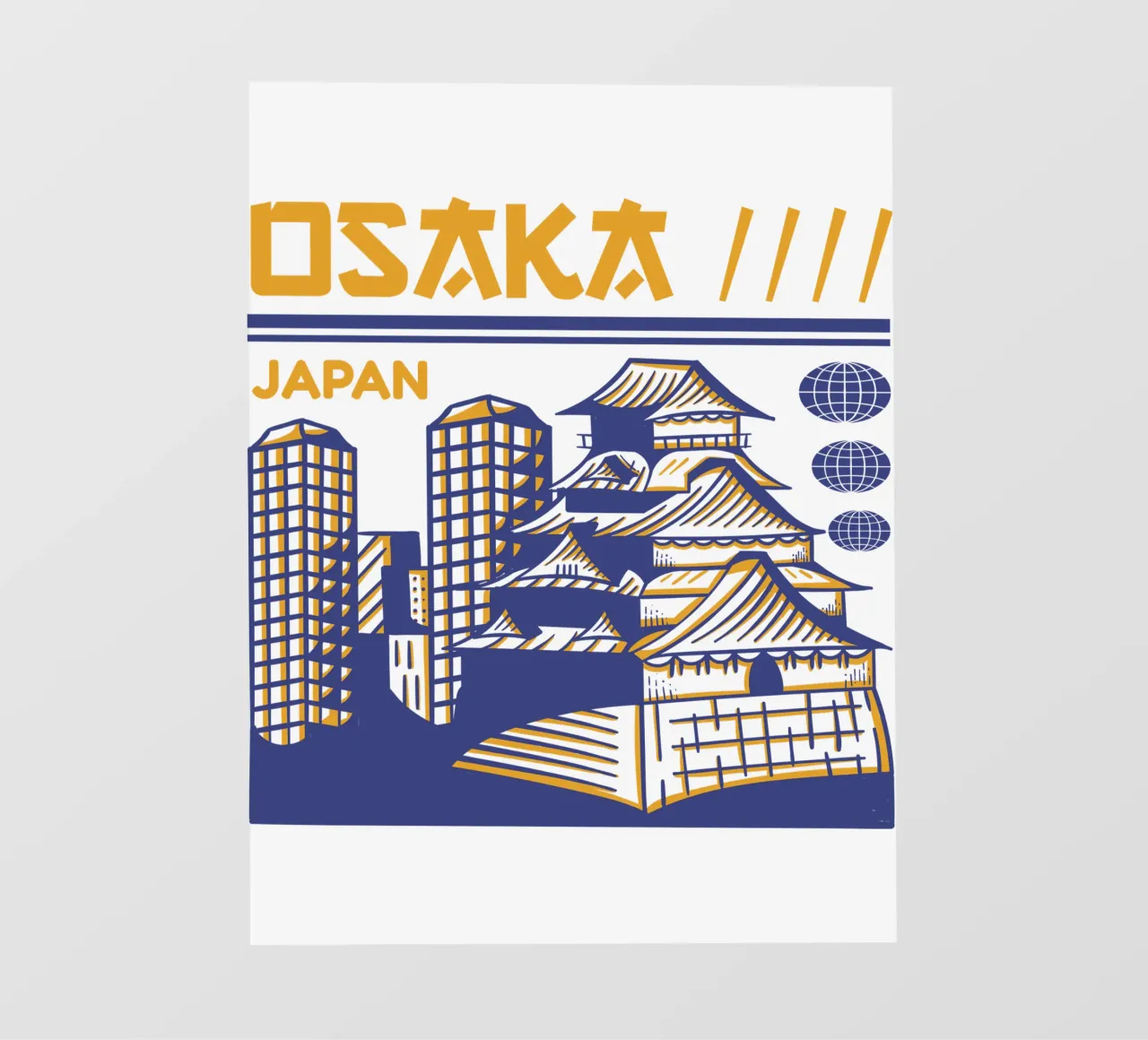 Osaka-Giappone design classico telo in pvc da rivariahill