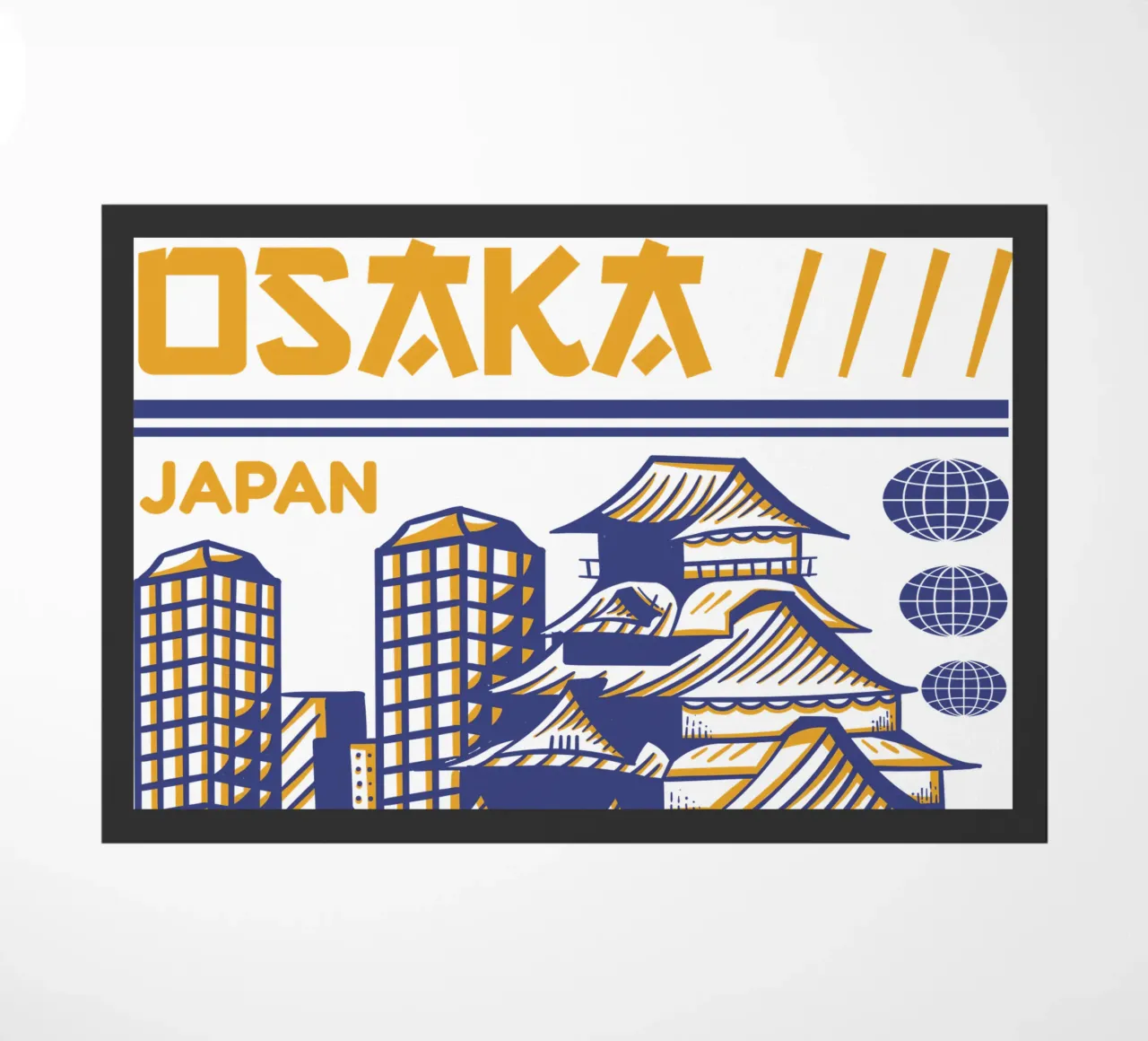 Osaka-Giappone design classico zerbino da rivariahill