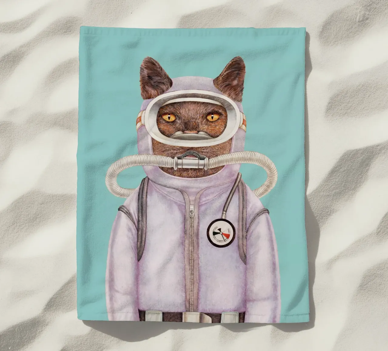Gatto subacqueo telo mare da Animal Crew