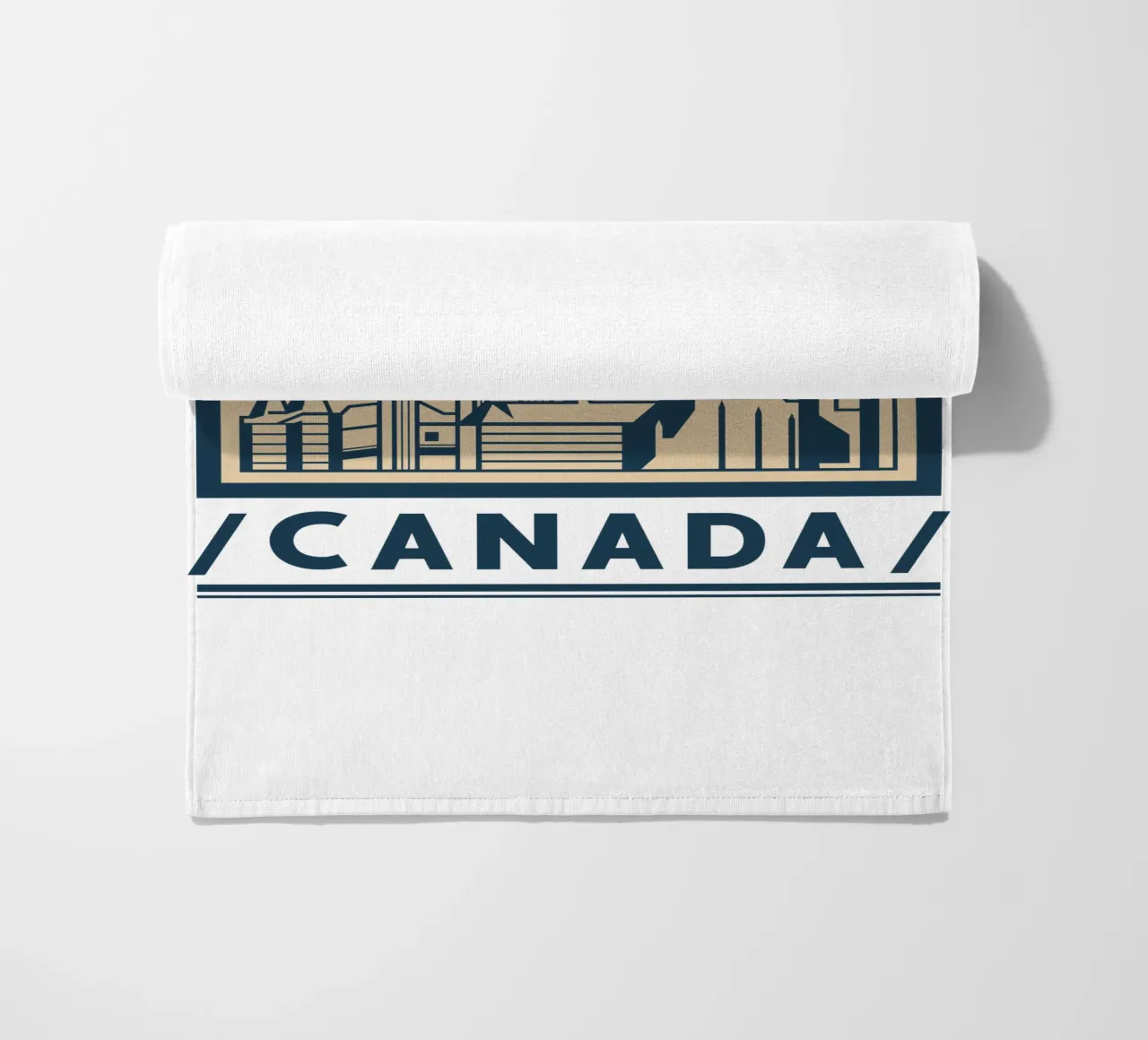 Ottawa-canada klassiek kunstontwerp strandhanddoek van rivariahill