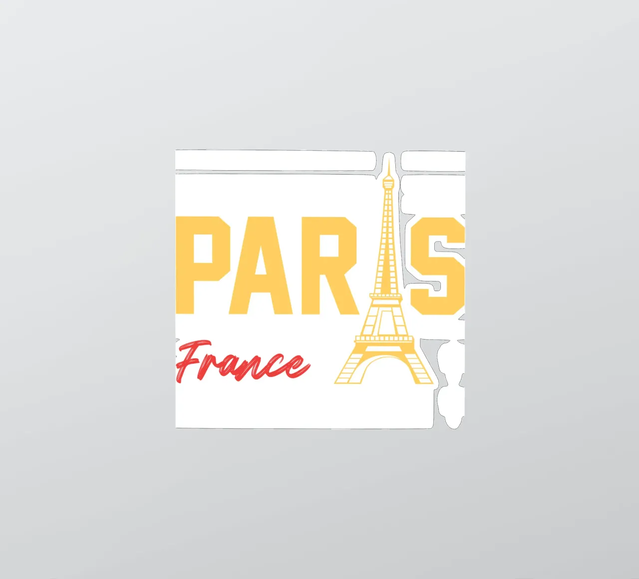 Parijs-Frankrijk klassiek kunstontwerp sticker van rivariahill
