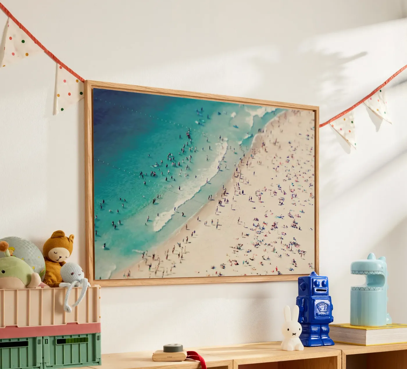 Beach Fun acrylic glass by Ingrid Beddoes