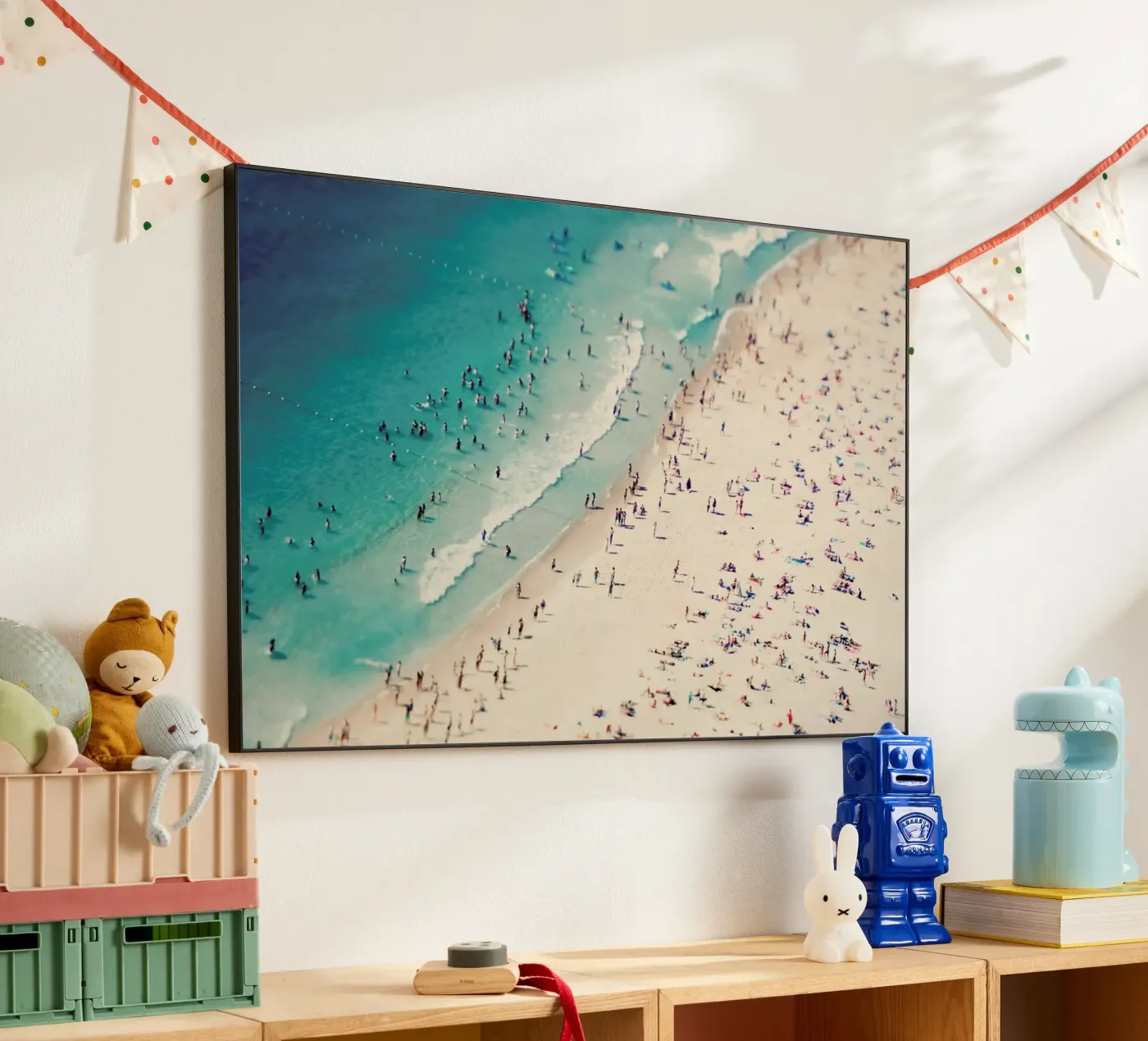 Beach Fun alluminio dibond da Ingrid Beddoes